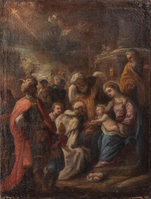 Nativity of Jesus, 18th Century, Oil on Canvas-AOI-1356976