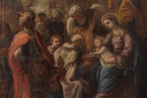 Nativity of Jesus, 18th Century, Oil on Canvas-AOI-1356976