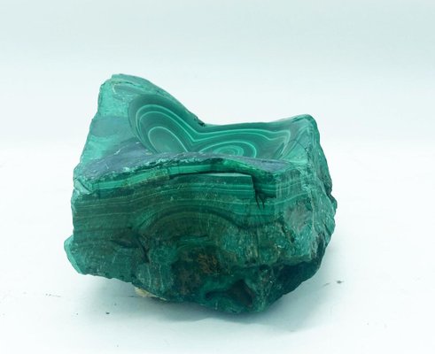 Natural Malachite Dish Bowl or Ashtray-YUW-810335