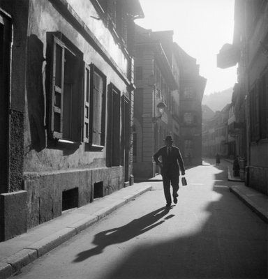 Near Kraemergasse Lane Old City Heidelberg, Germany 1936, Printed 2021-DYV-990670