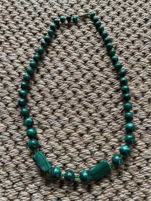 Necklace in Malachite, 1960s-QJM-1790910