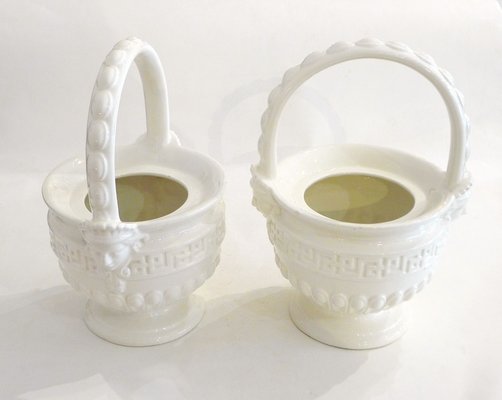 Neo-Classical Earthenware Planters by Este for Richard Ginori, Set of 2-RNR-973104