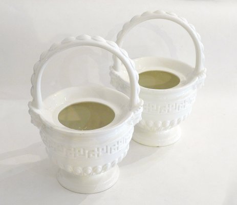 Neo-Classical Earthenware Planters by Este for Richard Ginori, Set of 2-RNR-973104