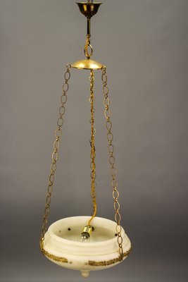 Neo-Classical Gilt Bronze and Brass Pendant Light, 1890s-KEG-1377254