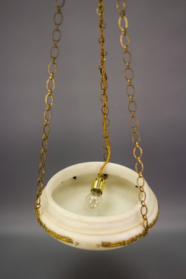 Neo-Classical Gilt Bronze and Brass Pendant Light, 1890s-KEG-1377254