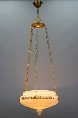 Neo-Classical Gilt Bronze and Brass Pendant Light, 1890s-KEG-1377254