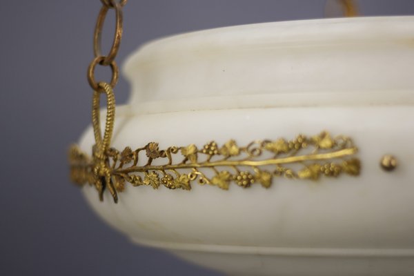 Neo-Classical Gilt Bronze and Brass Pendant Light, 1890s-KEG-1377254