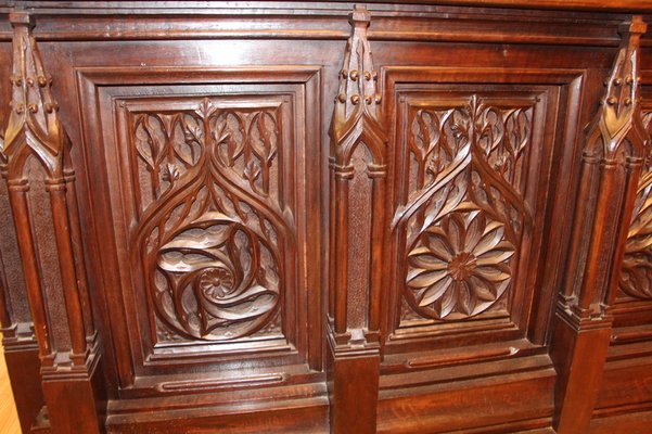 Neo-Gothic Chest in Walnut-KMQ-1332639