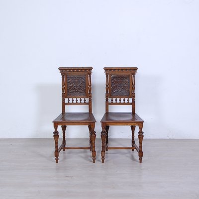 Neo-Rage in Wooden Chairs, 1890s, Set of 2-XSG-1720434