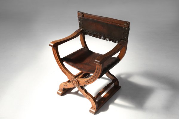 Neo-Renaissance Throne Chair, 1890s-YSY-1705055