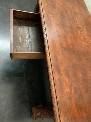 Neo Renaissance Walnut Table, 1890s-IJR-1395962