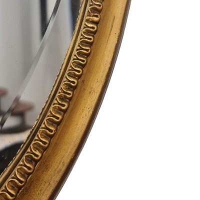 Neoclassic Gilt Wood Round Mirror, 1800s-TCS-1806012