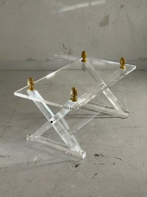 Neoclassical Acrylic Glass Coffee Table, 1970s-NLF-558824