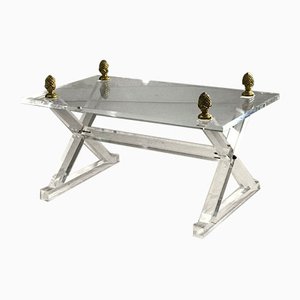 Neoclassical Acrylic Glass Coffee Table, 1970s-NLF-558824