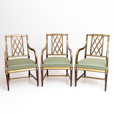 Neoclassical Armchairs, Late 18th Century, Set of 3-VEI-1748781