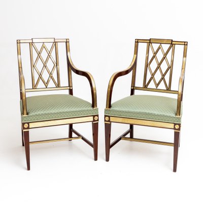 Neoclassical Armchairs, Late 18th Century, Set of 3-VEI-1748781