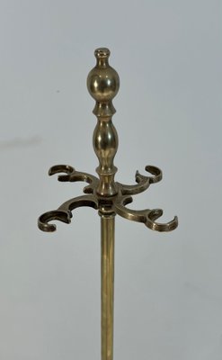 Neoclassical Brass Fire Tools, 1970s, Set of 5-BA-1784732