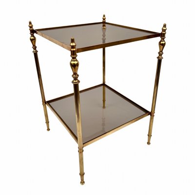 Neoclassical Brass Side Tables from Maison Jansen, Set of 2-GMU-1797978