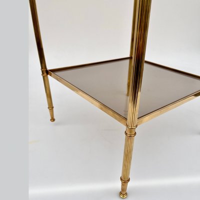 Neoclassical Brass Side Tables from Maison Jansen, Set of 2-GMU-1797978