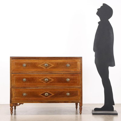 Neoclassical Chest of Drawers in Walnut-VMM-2041493