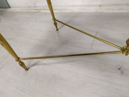 Neoclassical Coffee Table in Bronze and Marble, 1950s-EAD-1768605