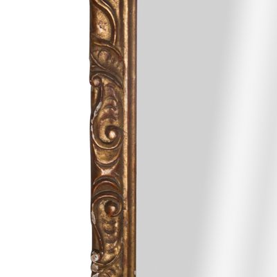 Neoclassical Empire Rectangular Gold Hand Carved Wooden Mirror, Spain, 1970s-UZ-963616