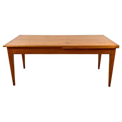 Neoclassical Expandable Dining Table, Solid Cherry, Chestnut, France circa 1820-NNB-915188