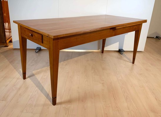 Neoclassical Expandable Dining Table, Solid Cherry, Chestnut, France circa 1820-NNB-915188