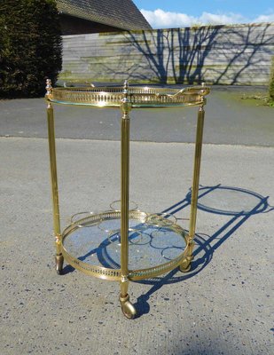 Neoclassical French Round Trolley, 1970s-AWL-605819