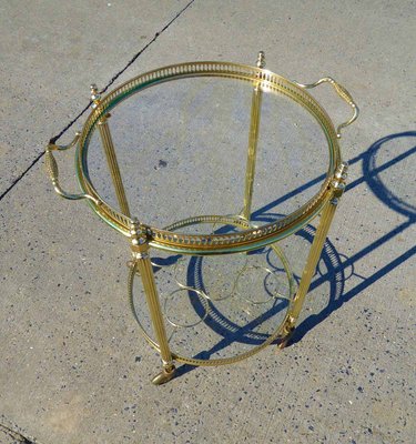 Neoclassical French Round Trolley, 1970s-AWL-605819