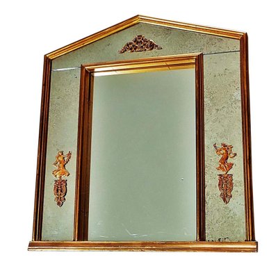 Neoclassical Gilded Empire Mirror-POM-949909