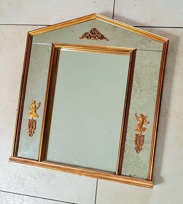 Neoclassical Gilded Empire Mirror-POM-949909