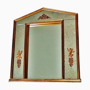 Neoclassical Gilded Empire Mirror-POM-949909