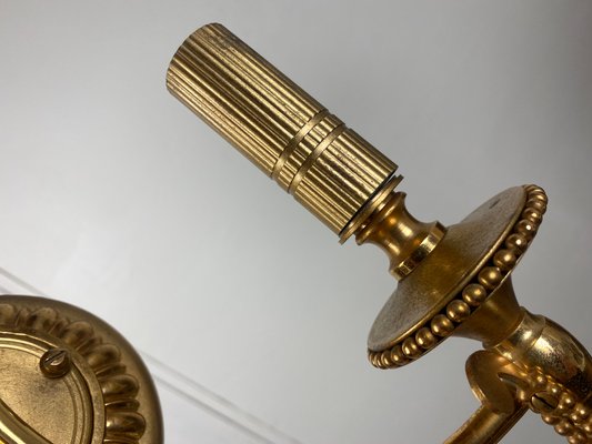 Neoclassical Italian Wall Lights in Gilt Brass by Gaetano Sciolari for Sciolari, 1960s, Set of 2-WZZ-1179077