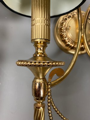 Neoclassical Italian Wall Lights in Gilt Brass by Gaetano Sciolari for Sciolari, 1960s, Set of 2-WZZ-1179077