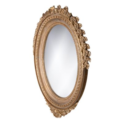 Neoclassical Regency Style Acanthus Gold Foil Hand-Carved Wooden Mirror, 1970-UZ-1144586