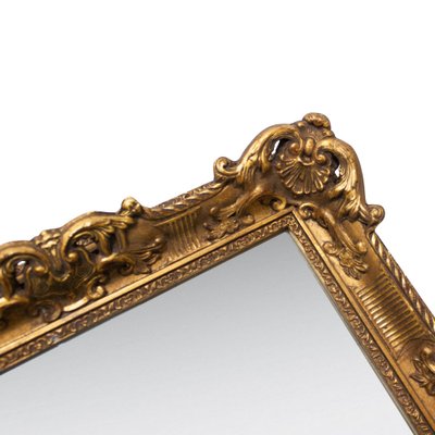 Neoclassical Spanish Empire Gold Mirror in Hand-Carved Wood, 1970-UZ-1185625