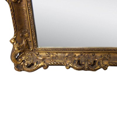 Neoclassical Spanish Empire Gold Mirror in Hand-Carved Wood, 1970-UZ-1185625