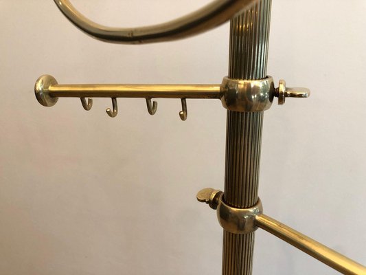 Neoclassical Style Brass Towel Rack, 1920s-BA-1817028