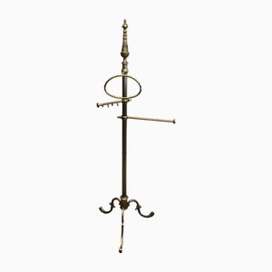 Neoclassical Style Brass Towel Rack, 1920s-BA-1817028