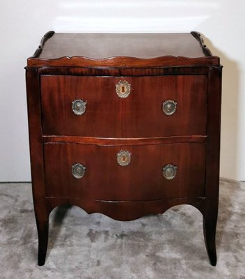 Neoclassical Style Commode in Mahogany & Bronze Decorations-QRS-1059081