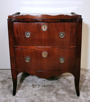 Neoclassical Style Commode in Mahogany & Bronze Decorations-QRS-1059081