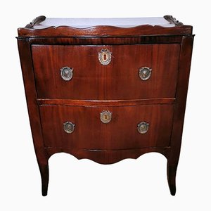 Neoclassical Style Commode in Mahogany & Bronze Decorations-QRS-1059081