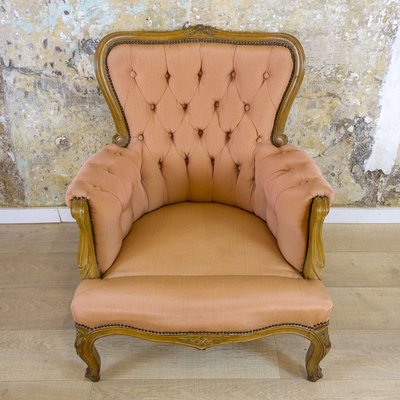 Neoclassical Walnut Armchair, 1930s-CQZ-820067