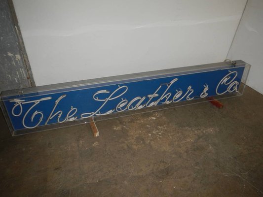 Neon Leather Workshop Sign, 1980s-WWQ-1306150