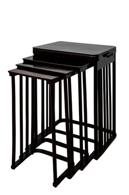 Nesting Tables by Josef Hoffmann for J.& J. Kohn, 1906, Set of 4-TJY-1265127