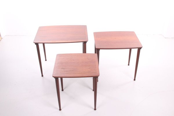 Nesting Tables by Poul Jensen for Selig, 1960s, Set of 3-EZZ-784423