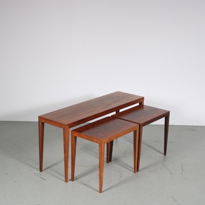 Nesting Tables by Severin Hansen, Denmark, 1960, Set of 3-GG-1782748