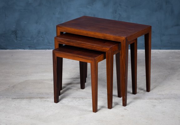 Nesting Tables by Severin Hansen for Haslev Møbelsnedkeri, Denmark, 1960s, Set of 3-ZGQ-945950