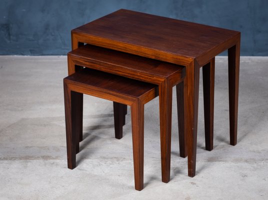 Nesting Tables by Severin Hansen for Haslev Møbelsnedkeri, Denmark, 1960s, Set of 3-ZGQ-945950